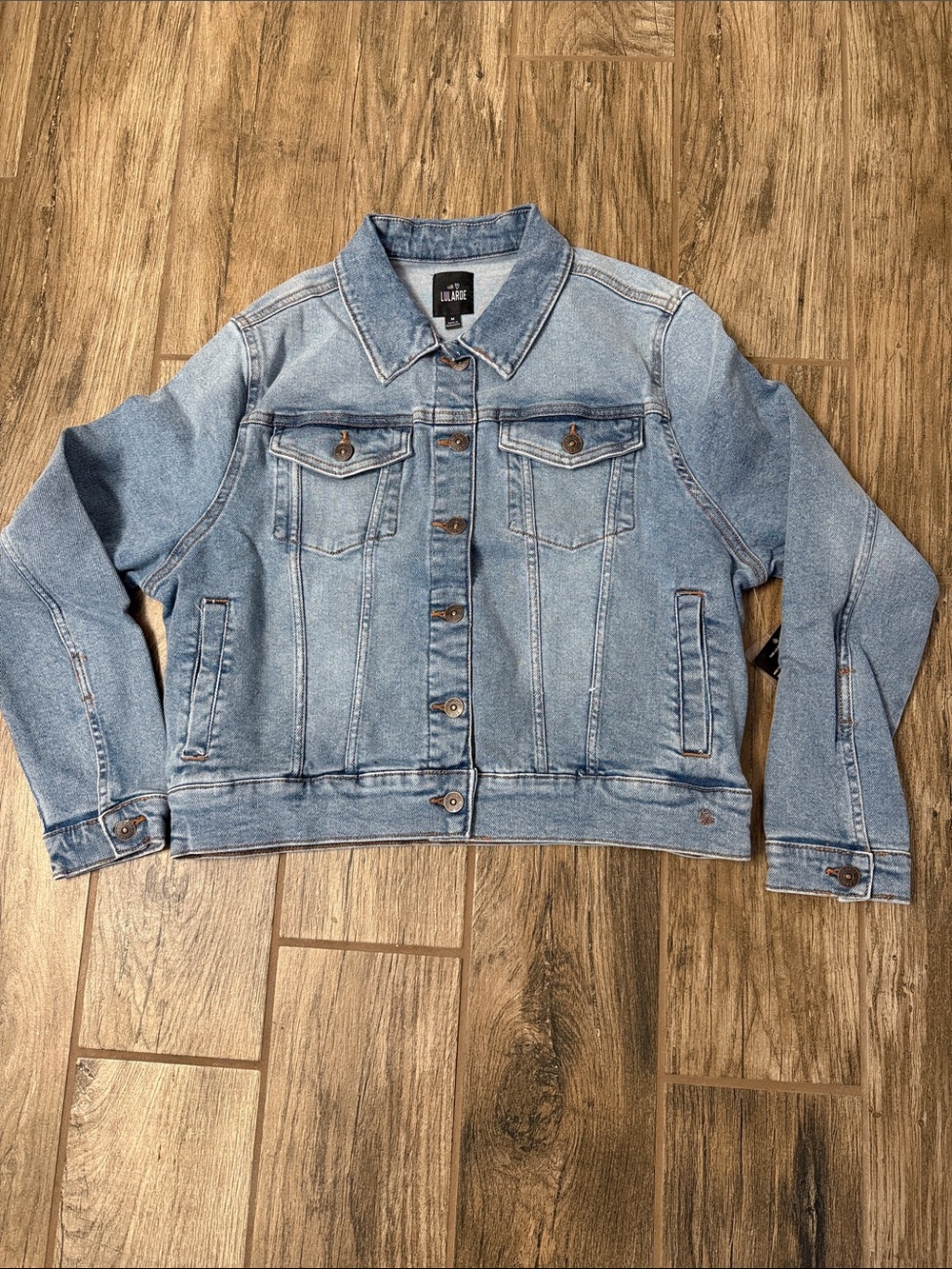 LuLaRoe Light Blue Denim Jean Jacket NWT Medium